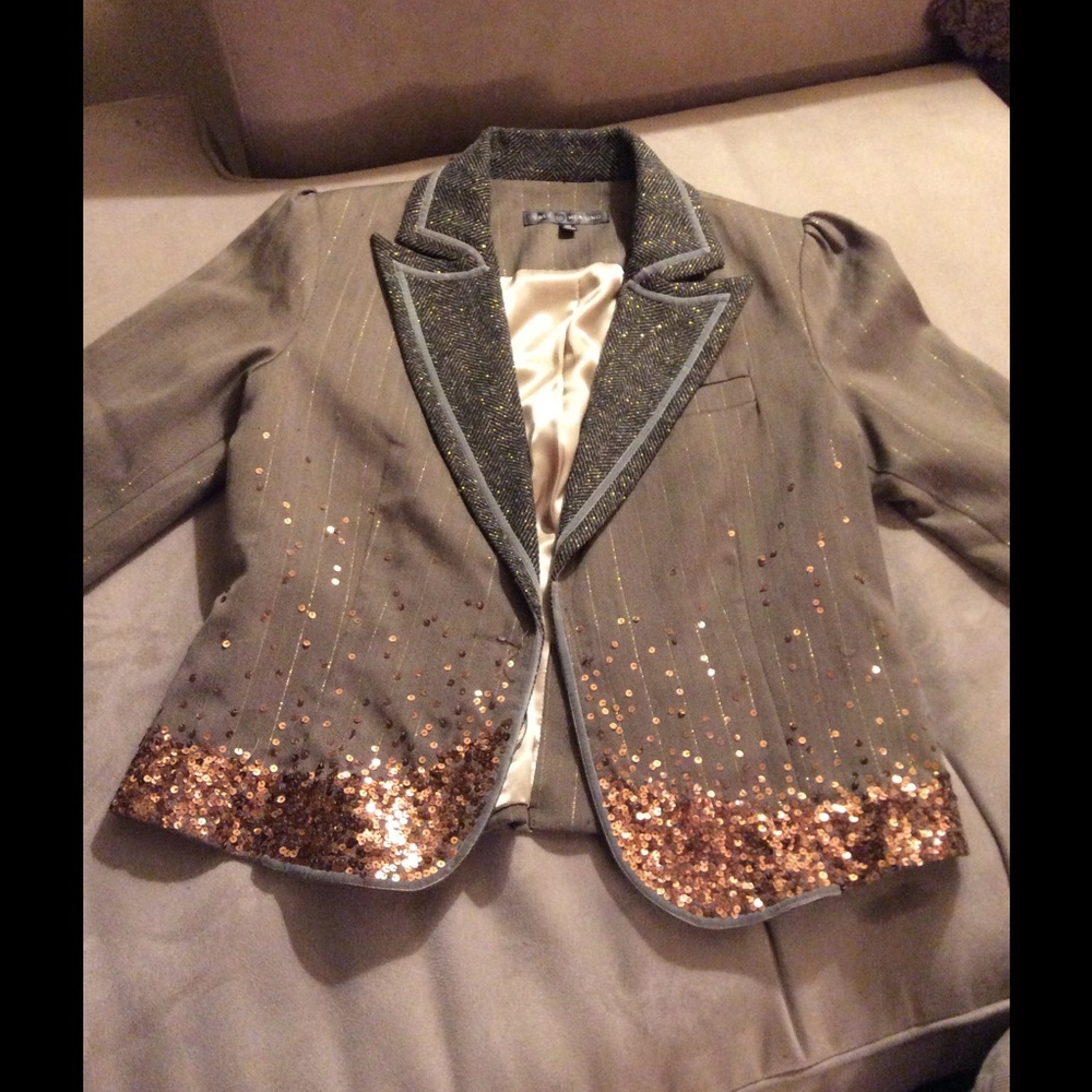 True Meaning Blazer with sequins